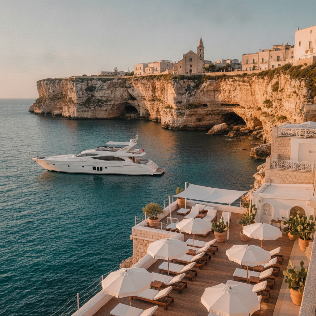Puglia Yacht Charter: Best Beach Clubs Near Polignano by Sea