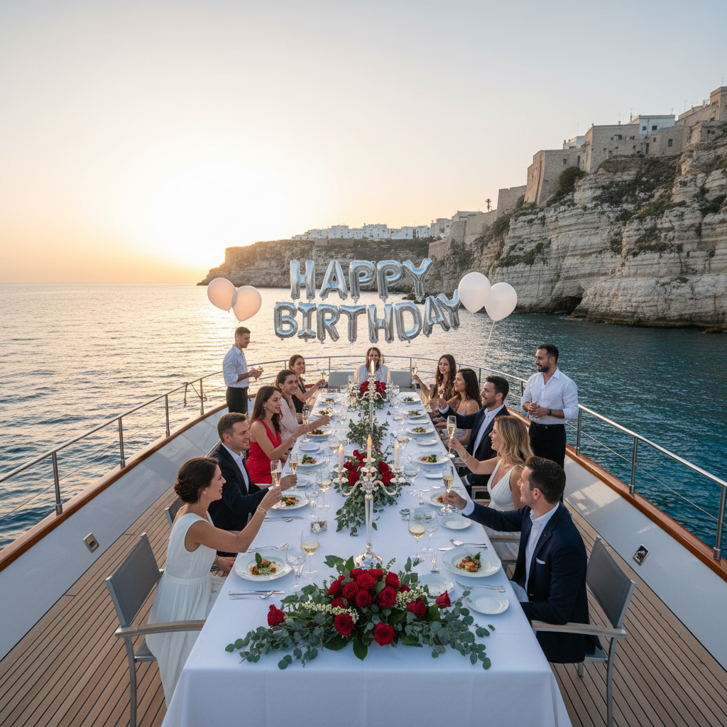 Celebrate Your Birthday in Style: Yacht Party in Polignano a Mare