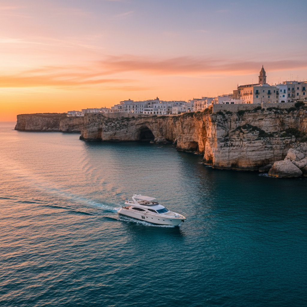 Puglia Sunset Yacht Cruises: Adriatic Magic from Polignano a Mare