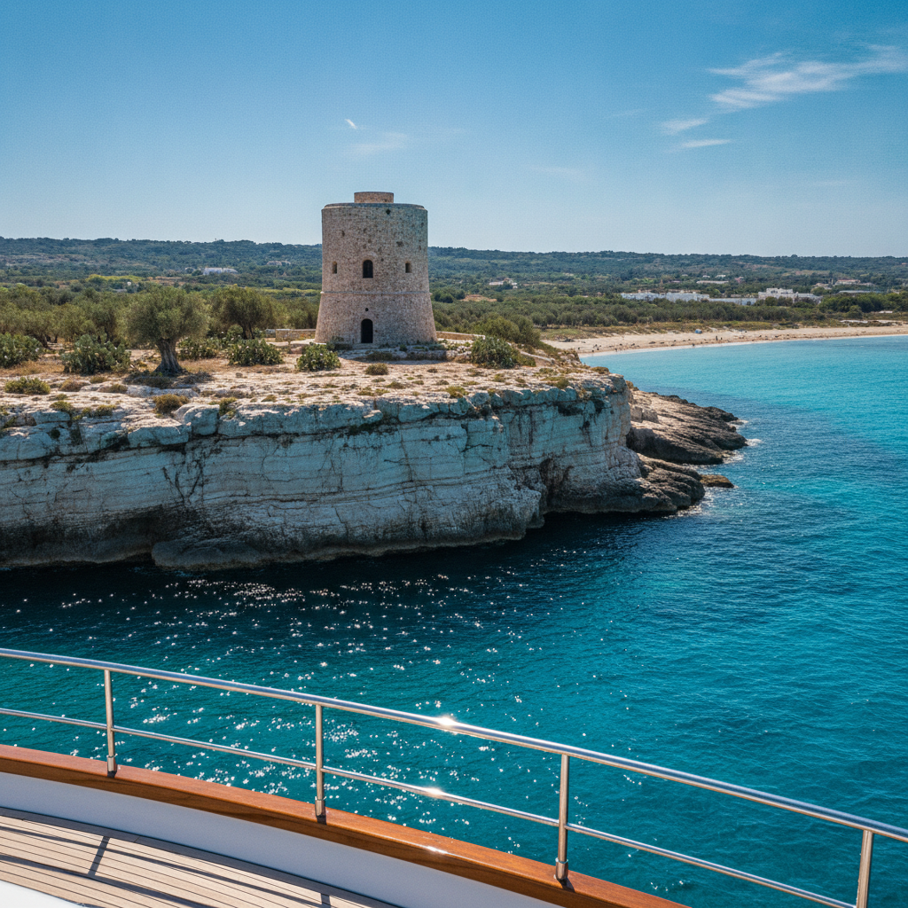 Puglia's Ancient Watchtowers: A Luxurious Coastal Yacht Journey